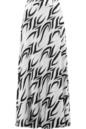 Helena hart Femme, Jupes, Blanc, Taille: 42 FR Jupe Angie Print Solo Noir/Blanc