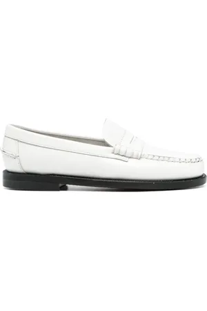 SEBAGO Femme, Chaussures, Blanc, Taille: 37 EU Chaussures Mocassin Classiques Blanches