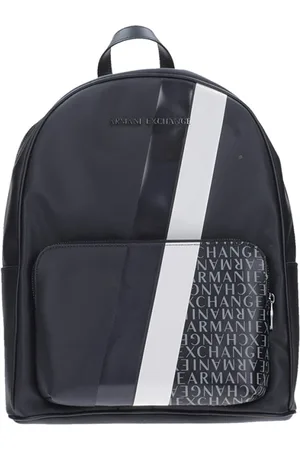 Armani Exchange Homme, Sacs, Noir, Taille: ONE Size Sac à Dos Monogramme Innovant