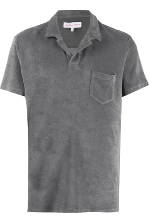 Orlebar Brown Homme, Tops, Gris, Taille: L Polo Chemises
