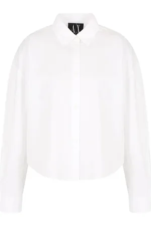 Armani Exchange Femme, Blouses et Chemises, Blanc, Taille: 38 FR Chemise Blanche Femme Slim Fit