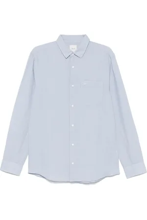 Calvin Klein Homme, Chemises, Bleu, Taille: M Chemise Bleue à Boutons Baby