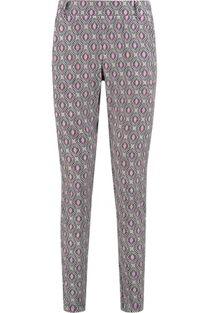 Helena hart Femme, Pantalons, Multicolore, Taille: 42 FR Pantalon Chino Print Disc Rose