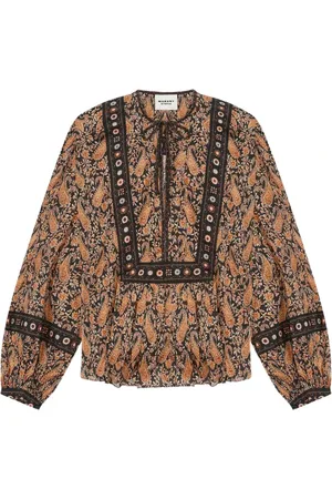 Isabel Marant Femme, Blouses et Chemises, Brun, Taille: 38 FR Chemise Nero Élégante pour Femmes