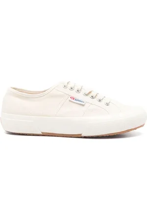 Superga Homme, Chaussures, , Taille: 41 EU Baskets Beiges avec Détails Métalliques