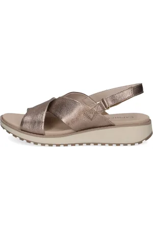 Caprice Femme, Chaussures, Gris, Taille: 38 EU Sandalette Élégante