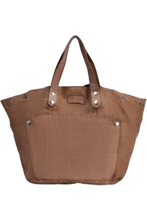 MALABABA Femme, Sacs, Brun, Taille: ONE Size Sac Fourre-tout en Cuir Teint à la Main