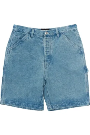 Deus Ex Machina Homme, Shorts, Bleu, Taille: W33 Shorts en denim robustes avec détails utilitaires