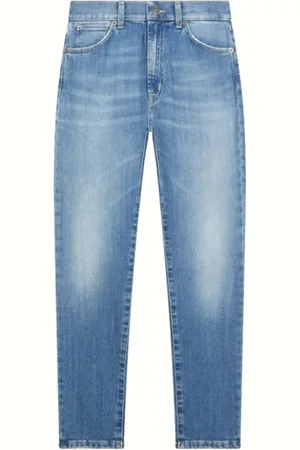 Dondup Femme, Jeans, Bleu, Taille: W29 Jean Slim Fit Cinq Poches Jambe Droite
