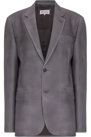 Maison Margiela Femme, Vestes, Gris, Taille: 36 FR Blazer Gris Laine Mohair Femme
