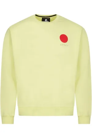 Edwin Homme, Sweatshirts et sweats à capuche, Jaune, Taille: L Pull Japonais Sun Charlock