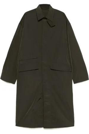 STUDIO NICHOLSON Homme, Manteaux, Vert, Taille: XS Imperméable Mac Pliable Mousse