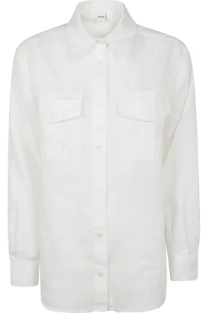 Aspesi Femme, Blouses et Chemises, Blanc, Taille: 38 FR Collection de Vestes Élégantes