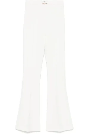 Elisabetta Franchi Femme, Pantalons, Blanc, Taille: 42 FR Pantalon en Denim Élégant pour Femmes