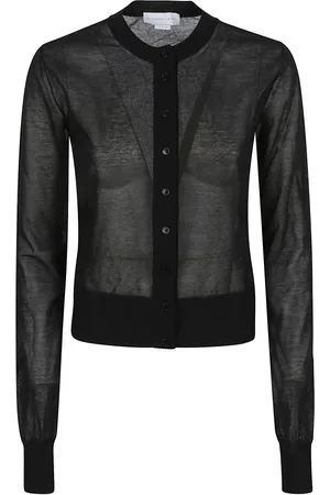 Stella McCartney Femme, Pulls, Noir, Taille: 36 FR Pull Noir Design Chic