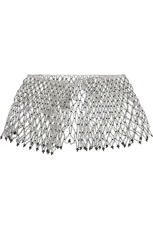 FORTE FORTE Femme, Accessoires, Gris, Taille: ONE Size Collier Baguette Bijou Élégant Accessoire
