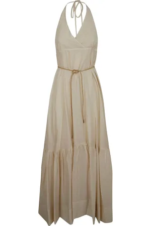 Blugirl Femme, Robes, , Taille: 40 FR Robe à Jupe à Volants et Col en V