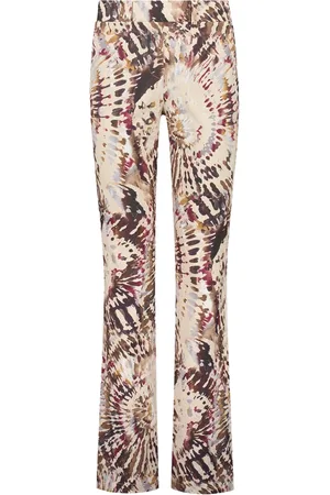 Helena hart Femme, Pantalons, Multicolore, Taille: 46 FR Pantalon Flair Print Splash Wine