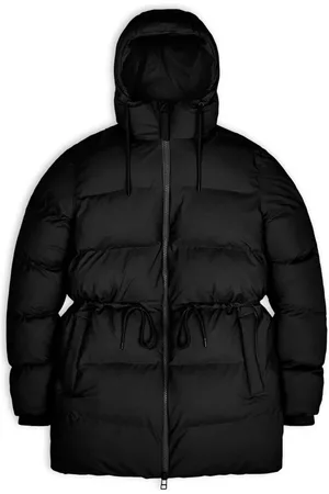 Rains Femme, Vestes, Noir, Taille: 36 FR Veste Matelassée Noire