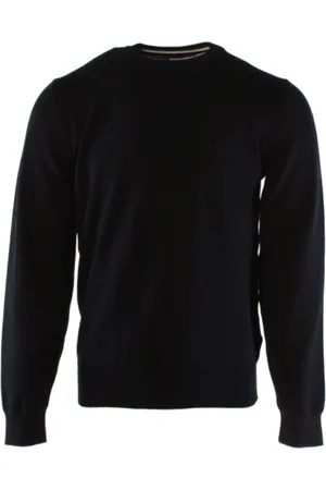 HUGO BOSS Homme, Pulls, Bleu, Taille: 3XL Pull Homme en Coton Bleu