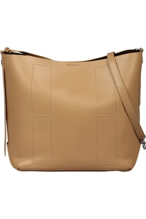 Hogan Femme, Sacs, Brun, Taille: ONE Size Sac Hobo en cuir grainé