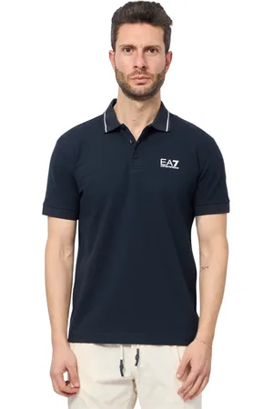 Emporio Armani Homme, Tops, Bleu, Taille: 3XL Polo Slim Fit Bleu