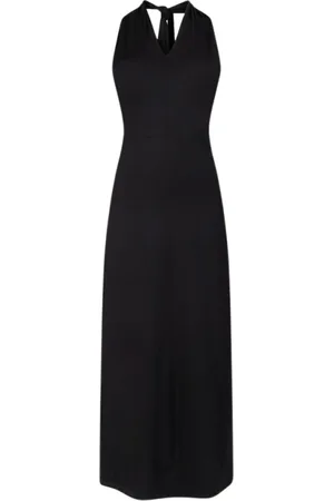 Jansen Amsterdam Femme, Robes, Noir, Taille: 40 FR Robe longue noire intemporelle en jersey