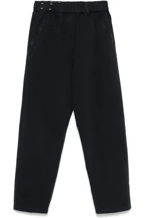 ALYSI Femme, Jeans, Bleu, Taille: W27 Pantalon de Sport Gym en Gabardine Bleu