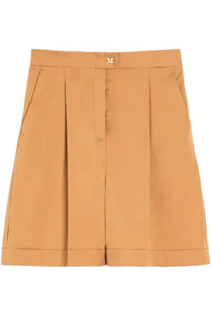 Max Mara Femme, Shorts, Brun, Taille: 36 FR Pantalon Bermuda Évasé Marron