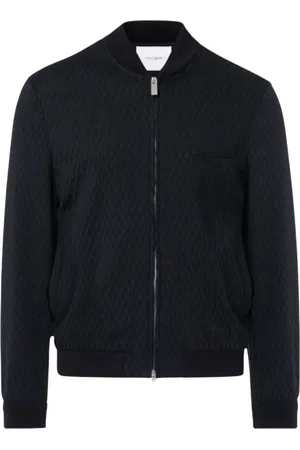 Paolo Pecora Homme, Vestes, Noir, Taille: XL Bomber en Jersey Noir