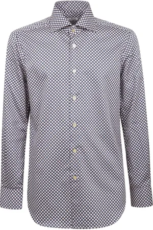 Kiton Homme, Chemises, Rose, Taille: M Chemise Regular Fit à Motifs avec Col Français