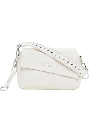 Desigual Femme, Sacs, Blanc, Taille: ONE Size Sac Élégant avec Fermeture Magnétique et Poches