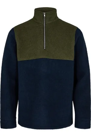Anerkjendt Homme, Pulls, Vert, Taille: S Akklaus Bloc de Couleurs Nuit Forestière