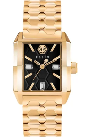 Philipp Plein Femme, Accessoires, Jaune, Taille: ONE Size Montre Offshore Square Cadran Noir