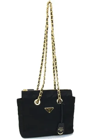 Prada Femme, Pre-owned, Noir, Taille: ONE Size Pre-owned Cuir sacs-prada