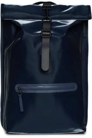 Rains Unisex, Sacs, Bleu, Taille: ONE Size Sac à dos Rolltop Ink Moderne