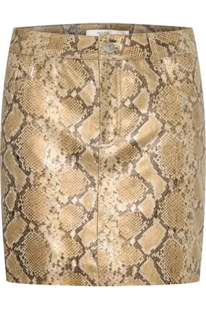 Gestuz Femme, Jupes, , Taille: 40 FR Jupe Courte Jaune Serpent