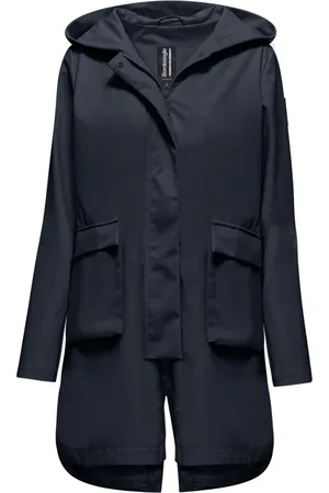 Bomboogie Femme, Manteaux, Bleu, Taille: 40 FR Womens Parka with Hood in Technical Fabric