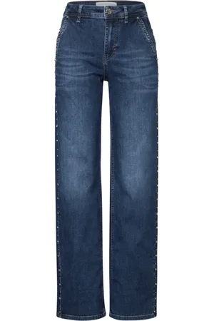 Street one Femme, Jeans, Bleu, Taille: W31 L30 Jean large avec clous