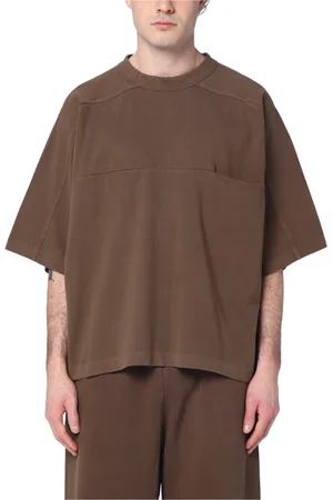 Entire Studios Homme, Tops, Brun, Taille: M T-shirt col rond manches courtes