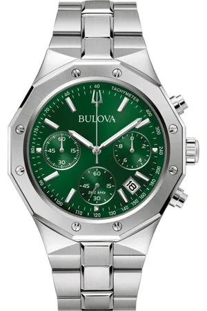 BULOVA Femme, Accessoires, Vert, Taille: ONE Size Montre Precisionist 96B409