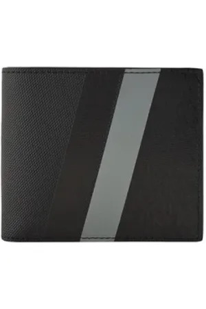 Armani Exchange Homme, Accessoires, Noir, Taille: ONE Size Portefeuille en Polyester Noir avec Poches Intérieures