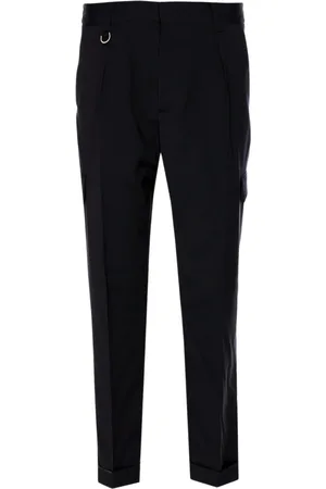Paolo Pecora Homme, Pantalons, Noir, Taille: S Pantalon Cargo en Laine Noire