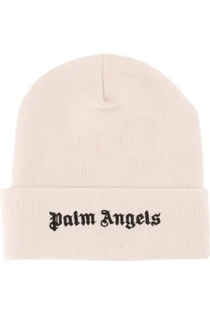 Palm Angels Femme, Accessoires, Rose, Taille: ONE Size Bonnet rose en laine