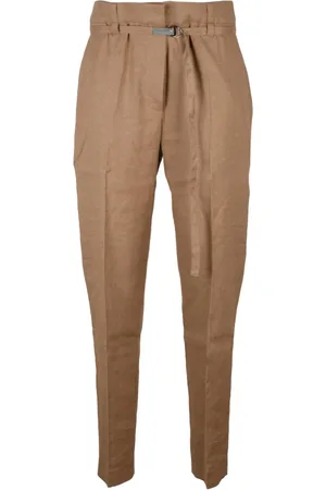 Brunello Cucinelli Femme, Pantalons, Brun, Taille: 40 FR Pantalon