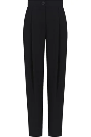 Armani Exchange Femme, Pantalons, Noir, Taille: 36 FR Pantalon Noir Pièce Essentielle Garde-Robe