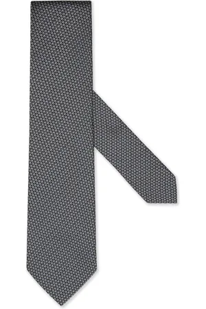 Ermenegildo Zegna Homme, Accessoires, Bleu, Taille: ONE Size Cravate de Luxe en Soie Fabriquée en Italie