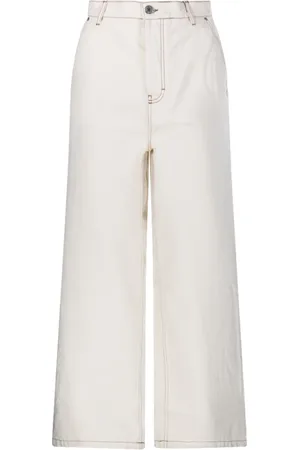 Ami Homme, Jeans, , Taille: W32 Jean Coupe Large Blanc Crème