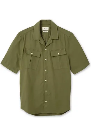 Foret Homme, Chemises, Vert, Taille: L Chemise Yak en Vert Armée