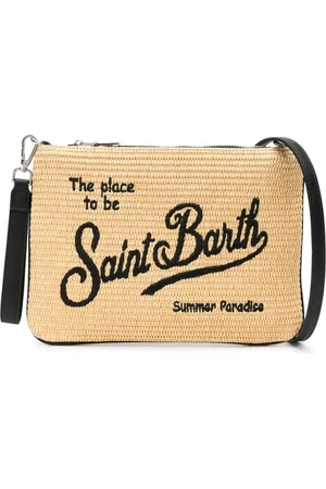 MC2 SAINT BARTH Femme, Sacs, , Taille: ONE Size Parisienne Straw Clutch Sac